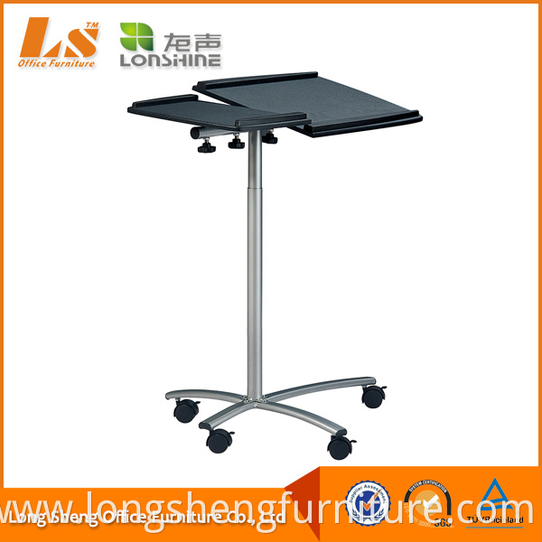 Stable Computer Stand Folding Portable Laptop Stand Table On Wheels